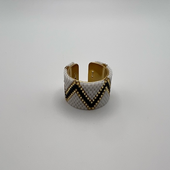 Stylish Miyuki Beaded Adjustable Rings - Boho Chic Statement Rings - Picture 9 of 12